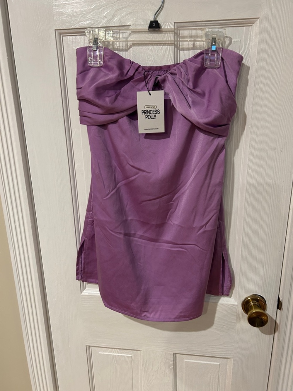 Princess Polly Lilac Strapless Mini Dress